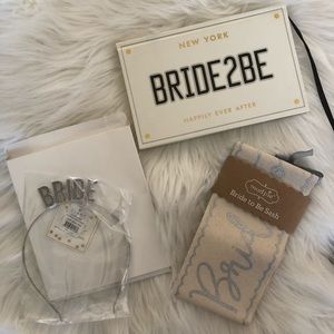 Bride bundle (headband sash and journal)